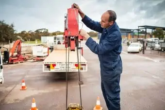 Crane inspecting at Q Mechanical